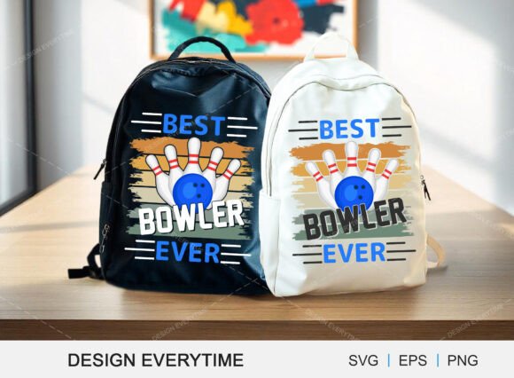 Best Bowler Ever SVG Print Design
