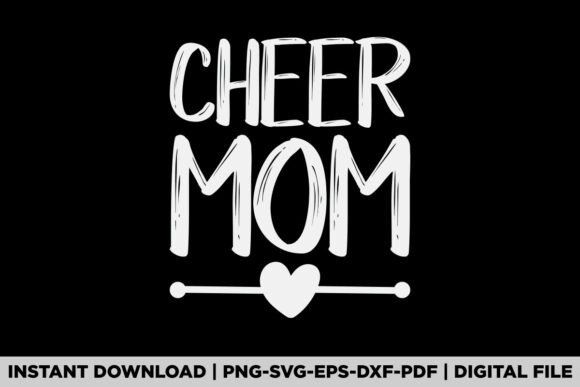 Cheerleader Mom Cheer Team Graphics for T-Shirt Designs