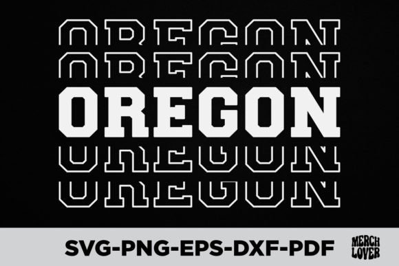 Patriotic USA State Oregon T-Shirt Graphics