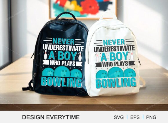 Premium Bowling Typography for T-Shirt Designs