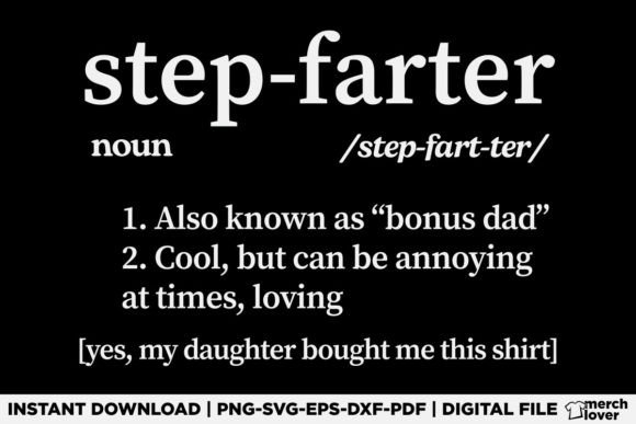 Step Dad Definition Step Father T-Shirt Graphics