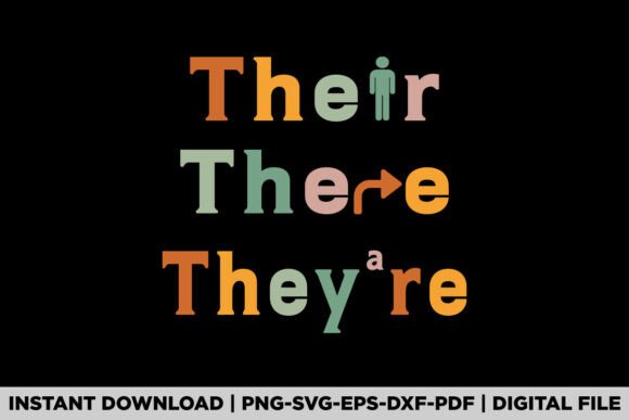 Their There They re English Teacher Graphics